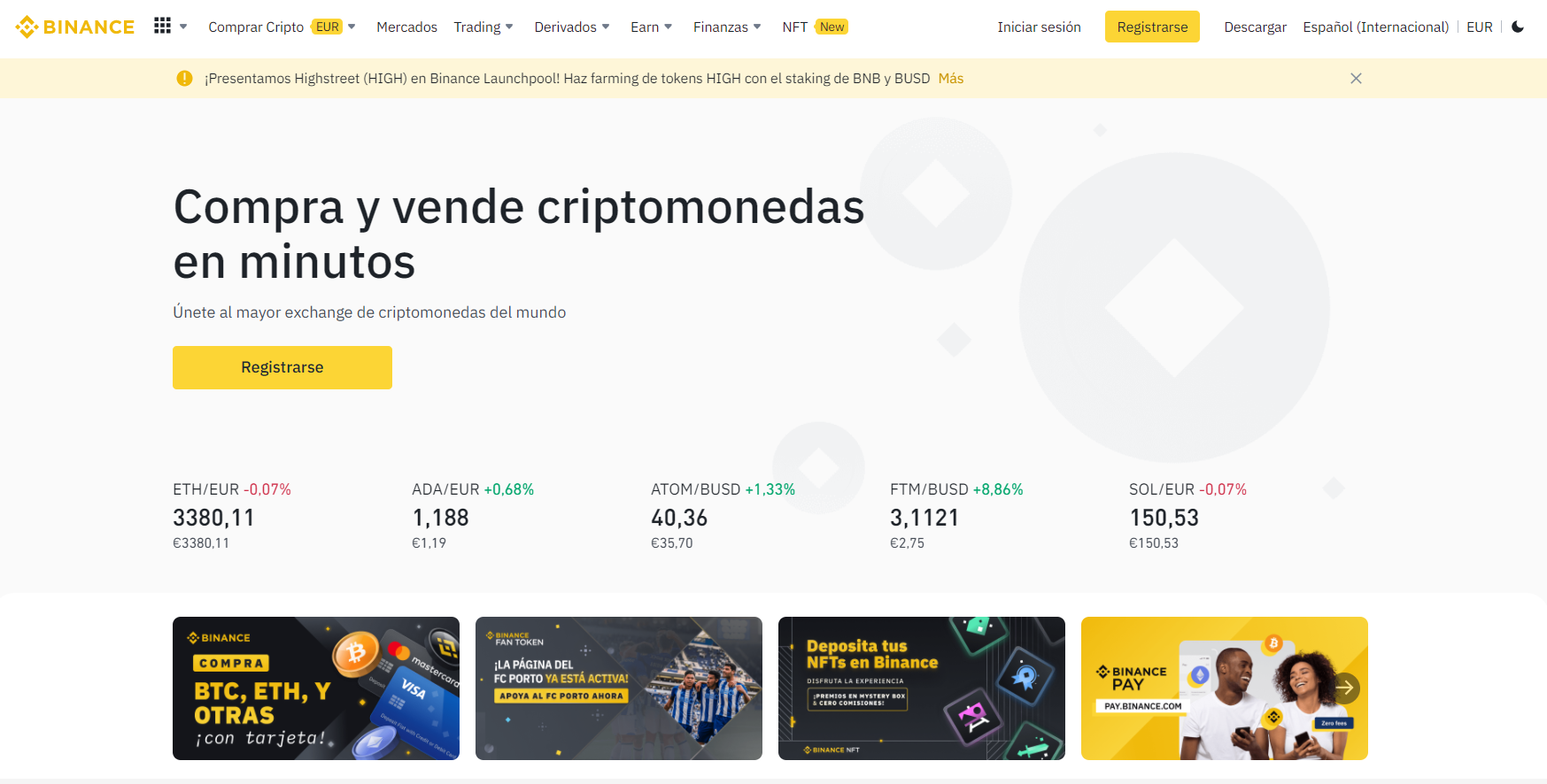 Compra y vende criptomonedas en minutos Compra y vende criptomonedas en minutos